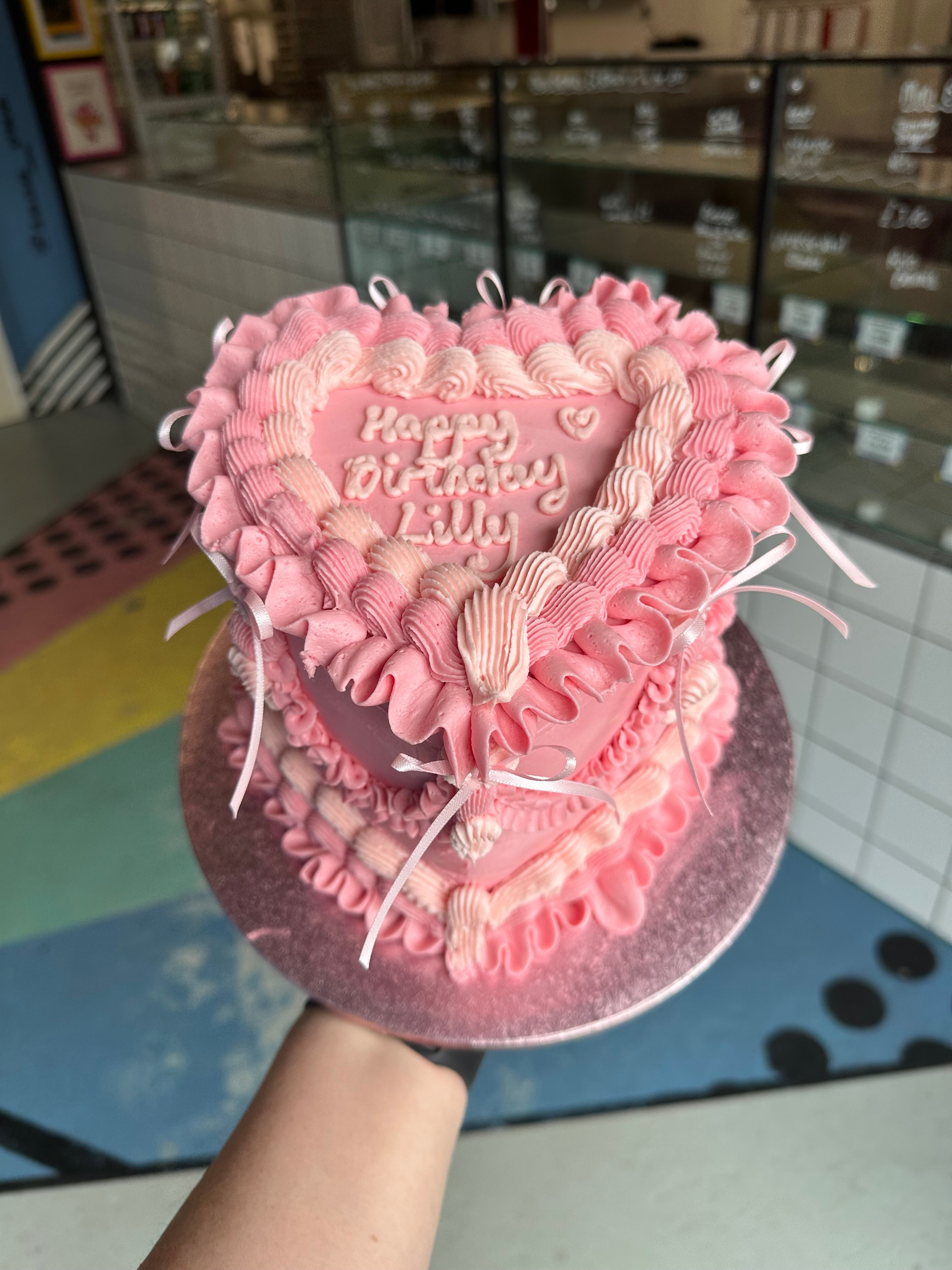 Vintage Heart Cakes