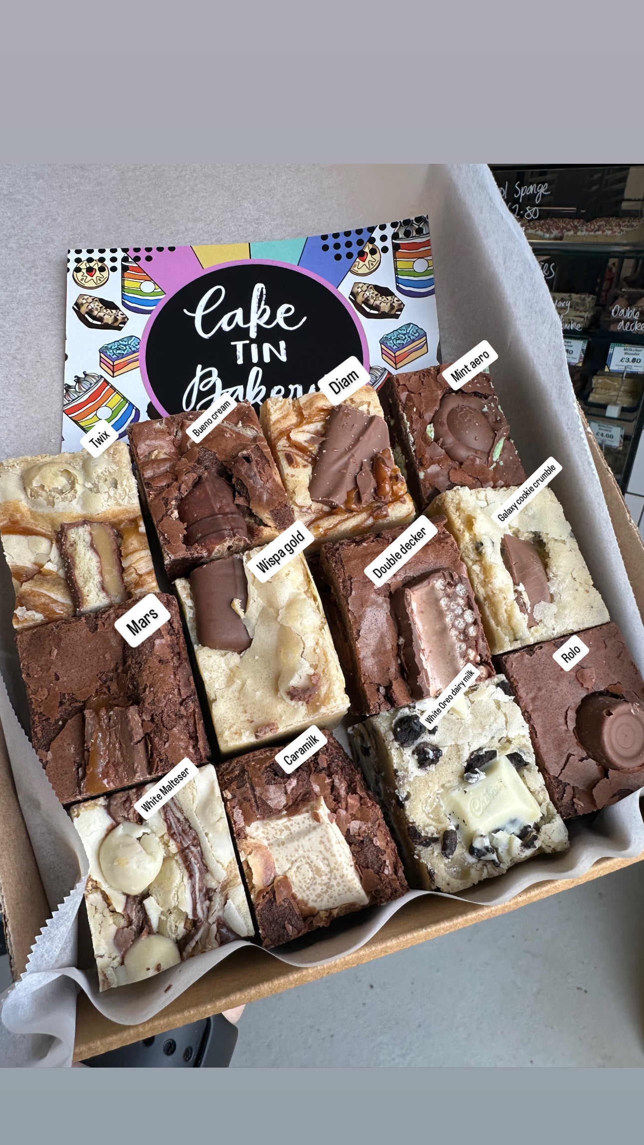 Mini Box specials 6-9pm delivery (contains almonds & hazelnuts)